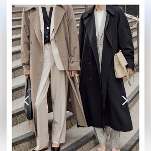 Oak and Fort oversized trench coat